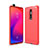 Funda Silicona Carcasa Goma Line C01 para Xiaomi Mi 9T Pro Rojo
