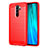 Funda Silicona Carcasa Goma Line C03 para Xiaomi Redmi Note 8 Pro Rojo