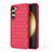 Funda Silicona Carcasa Goma Line KC1 para Samsung Galaxy S22 Plus 5G Rojo