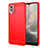 Funda Silicona Carcasa Goma Line MF1 para Nokia C210 Rojo