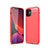 Funda Silicona Carcasa Goma Line para Apple iPhone 12 Rojo