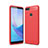 Funda Silicona Carcasa Goma Line para Huawei Enjoy 8 Plus Rojo