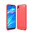 Funda Silicona Carcasa Goma Line para Huawei Enjoy 8S Rojo