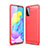 Funda Silicona Carcasa Goma Line para Huawei Honor Play4T Pro Rojo