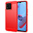 Funda Silicona Carcasa Goma Line para Huawei Honor X5 Rojo