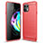 Funda Silicona Carcasa Goma Line para Motorola Moto Edge 20 Lite 5G Rojo