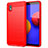 Funda Silicona Carcasa Goma Line para Samsung Galaxy A01 Core Rojo