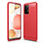 Funda Silicona Carcasa Goma Line para Samsung Galaxy A52 5G Rojo
