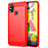 Funda Silicona Carcasa Goma Line para Samsung Galaxy M31 Prime Edition Rojo