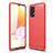 Funda Silicona Carcasa Goma Line para Samsung Galaxy M32 5G Rojo