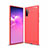 Funda Silicona Carcasa Goma Line para Samsung Galaxy Note 10 Plus 5G Rojo