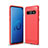 Funda Silicona Carcasa Goma Line para Samsung Galaxy S10 5G Rojo