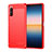 Funda Silicona Carcasa Goma Line para Sony Xperia 10 III Rojo