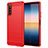 Funda Silicona Carcasa Goma Line para Sony Xperia 10 IV Rojo