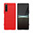 Funda Silicona Carcasa Goma Line para Sony Xperia 5 IV Rojo