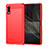 Funda Silicona Carcasa Goma Line para Sony Xperia Ace II Rojo