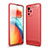 Funda Silicona Carcasa Goma Line para Xiaomi Redmi Note 10 Pro 5G Rojo