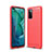 Funda Silicona Carcasa Goma Line S01 para Huawei Honor V30 Pro 5G Rojo