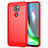Funda Silicona Carcasa Goma Line S01 para Motorola Moto G9 Rojo