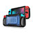 Funda Silicona Carcasa Goma Line S01 para Nintendo Switch Azul