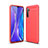 Funda Silicona Carcasa Goma Line S01 para Realme X2 Rojo