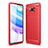 Funda Silicona Carcasa Goma Line WL1 para Xiaomi Poco X3 Pro Rojo