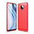 Funda Silicona Carcasa Goma Line WL1 para Xiaomi Redmi Note 9S Rojo