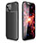 Funda Silicona Carcasa Goma Twill para Apple iPhone 13 Mini Negro