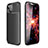 Funda Silicona Carcasa Goma Twill para Apple iPhone 13 Negro