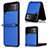 Funda Silicona Carcasa Goma Twill para Samsung Galaxy Z Flip3 5G Azul