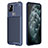 Funda Silicona Carcasa Goma Twill QK2 para Google Pixel 5 XL 5G Azul