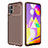 Funda Silicona Carcasa Goma Twill WL1 para Samsung Galaxy M31s Marron