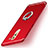 Funda Silicona Carcasa Ultrafina Goma con Anillo de dedo Soporte para Huawei Mate 9 Lite Rojo