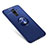 Funda Silicona Carcasa Ultrafina Goma con Anillo de dedo Soporte para Samsung Galaxy A6 Plus Azul