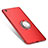 Funda Silicona Carcasa Ultrafina Goma con Anillo de dedo Soporte para Xiaomi Redmi Note 5A Standard Edition Rojo