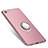 Funda Silicona Carcasa Ultrafina Goma con Anillo de dedo Soporte para Xiaomi Redmi Note 5A Standard Edition Rosa
