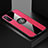 Funda Silicona Carcasa Ultrafina Goma con Magnetico Anillo de dedo Soporte A01 para Huawei Enjoy 20 Pro 5G Rosa Roja