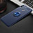 Funda Silicona Carcasa Ultrafina Goma con Magnetico Anillo de dedo Soporte A01 para Huawei Honor 8X Azul