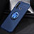 Funda Silicona Carcasa Ultrafina Goma con Magnetico Anillo de dedo Soporte A01 para Huawei Nova 5i Azul