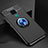 Funda Silicona Carcasa Ultrafina Goma con Magnetico Anillo de dedo Soporte A01 para Huawei Nova 5z Azul y Negro