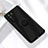 Funda Silicona Carcasa Ultrafina Goma con Magnetico Anillo de dedo Soporte A01 para Huawei Nova 7 SE 5G Negro