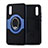 Funda Silicona Carcasa Ultrafina Goma con Magnetico Anillo de dedo Soporte A01 para Huawei P20 Azul