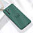 Funda Silicona Carcasa Ultrafina Goma con Magnetico Anillo de dedo Soporte A01 para Huawei P40 Lite 5G Verde