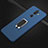Funda Silicona Carcasa Ultrafina Goma con Magnetico Anillo de dedo Soporte A01 para Nokia 7 Plus Azul