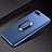 Funda Silicona Carcasa Ultrafina Goma con Magnetico Anillo de dedo Soporte A01 para Oppo R15X Azul