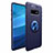 Funda Silicona Carcasa Ultrafina Goma con Magnetico Anillo de dedo Soporte A01 para Samsung Galaxy S10 5G Azul