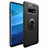 Funda Silicona Carcasa Ultrafina Goma con Magnetico Anillo de dedo Soporte A01 para Samsung Galaxy S10 Negro
