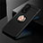 Funda Silicona Carcasa Ultrafina Goma con Magnetico Anillo de dedo Soporte A01 para Xiaomi Mi 10T 5G Oro y Negro
