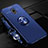 Funda Silicona Carcasa Ultrafina Goma con Magnetico Anillo de dedo Soporte A01 para Xiaomi Redmi 8A Azul