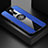 Funda Silicona Carcasa Ultrafina Goma con Magnetico Anillo de dedo Soporte A01 para Xiaomi Redmi K30 4G Azul